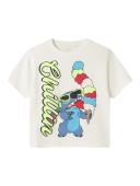 Μπλούζα κοντομάνικη αγόρι "Stitch chillin" εκρού