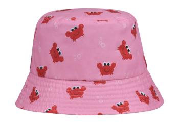 Στρογγυλό καπέλο κορίτσι "Crabs" ροζ