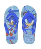Σαγιονάρες αγόρι "Sonic let's go" γαλάζιες