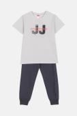 Σετ φόρμας αγόρι "Joyce kidswear originals" γκρι ανοιχτό