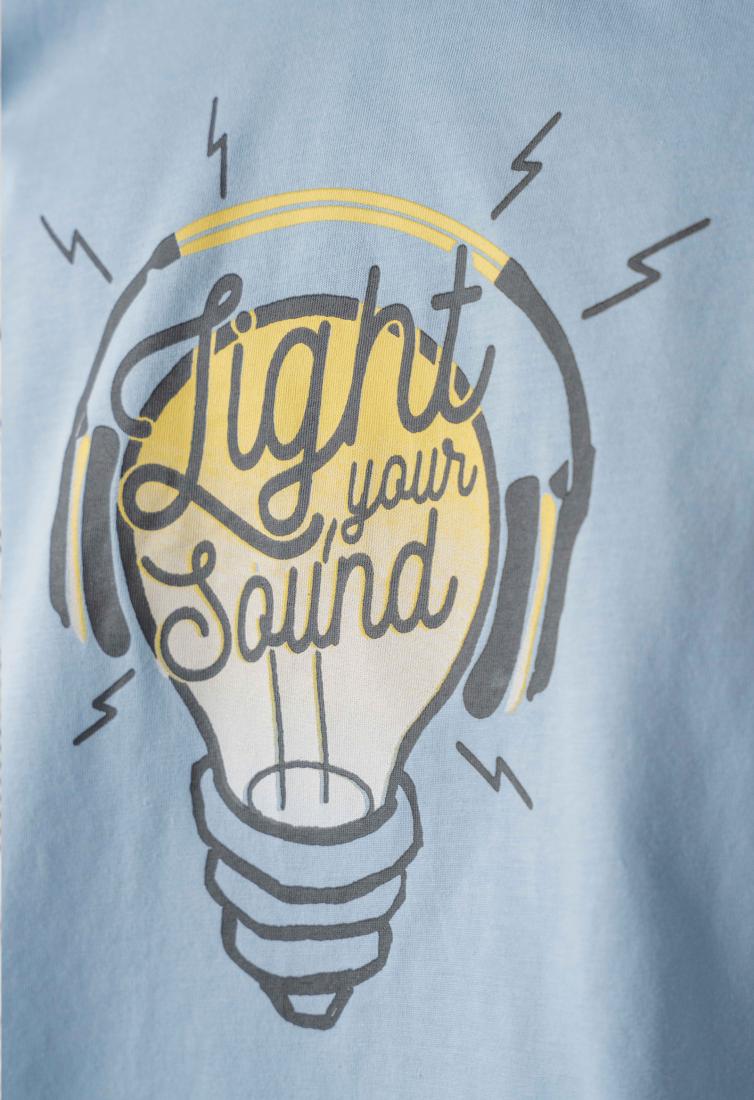 Σετ με τζιν βερμούδα cargo αγόρι "Light your sound" γαλάζιο