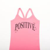 Φόρεμα μακό κορίτσι "Positive" φούξια