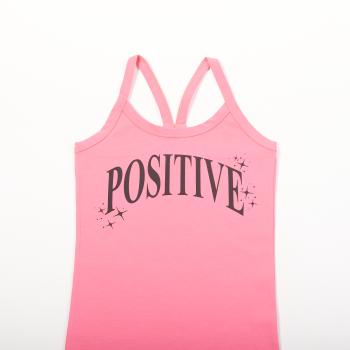 Φόρεμα μακό κορίτσι "Positive" φούξια