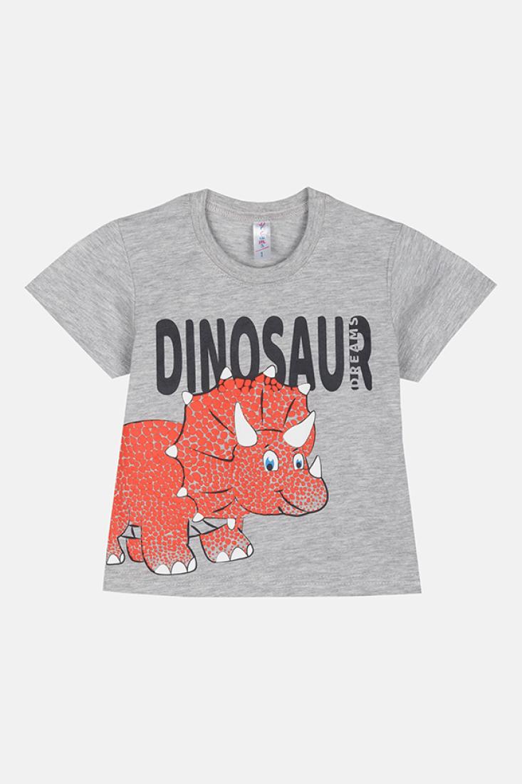  Πυτζάμα αγόρι "Dinosaur" γκρι μελανζέ