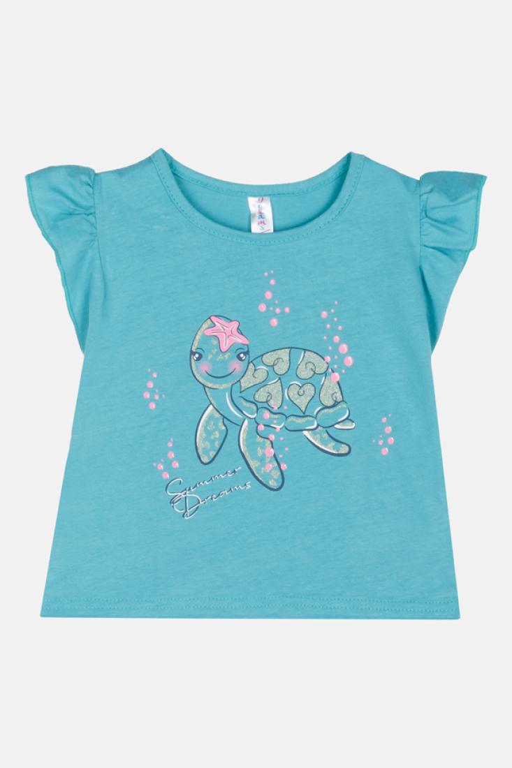  Πυτζάμα κορίτσι "Sea turtle" πετρόλ