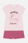 Πυτζάμα κορίτσι "Starry Unicorn" ροζ
