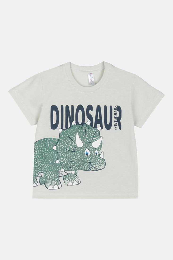 Πυτζάμα αγόρι "Dinosaur" εκρού