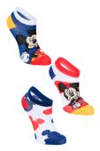 Σετ 3 ζευγάρια κάλτσες αγόρι "Mickey Mouse" μπλε 
