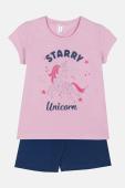 Πυτζάμα κορίτσι "Starry Unicorn" λιλά