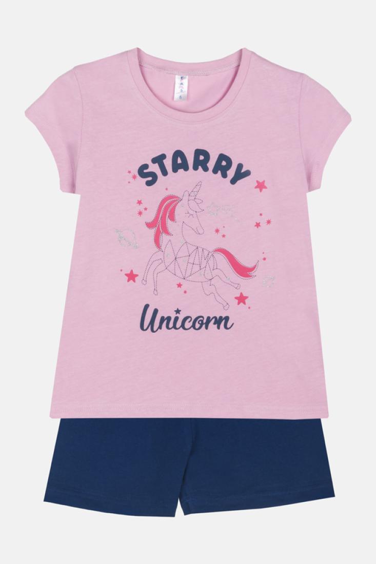 Πυτζάμα κορίτσι "Starry Unicorn" λιλά