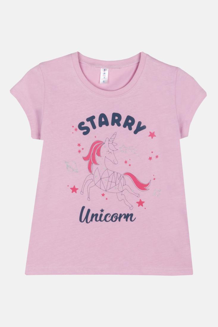 Πυτζάμα κορίτσι "Starry Unicorn" λιλά