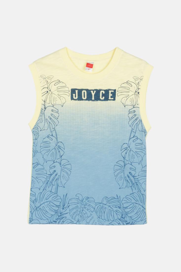 Σετ βερμούδα αγόρι "Joyce jungle print" κίτρινο