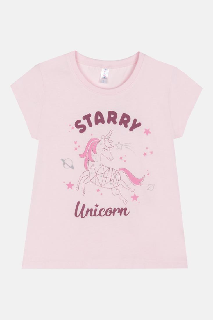 Πυτζάμα κορίτσι "Starry Unicorn" ροζ