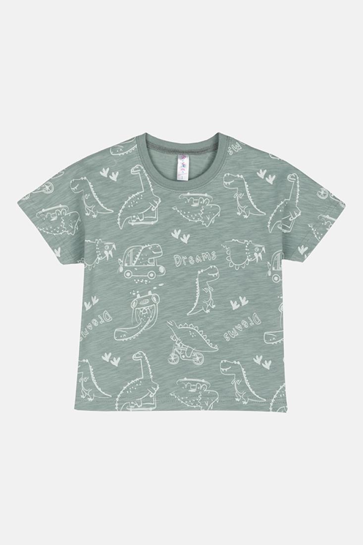 Πυτζάμα αγόρι "Dinosaurs" χακί