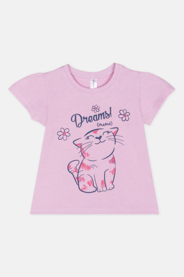 Πυτζάμα κορίτσι "Dreams cat" λιλά
