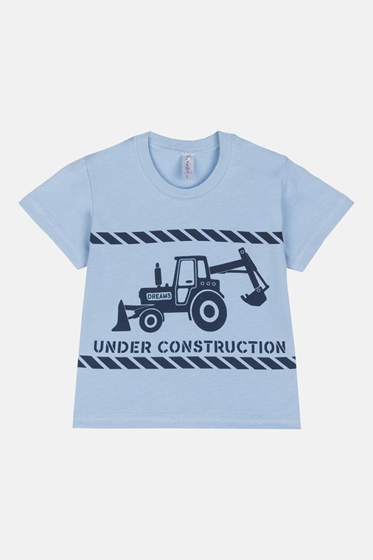 Πυτζάμα αγόρι "Under costruction" γαλάζιο