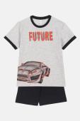 Πυτζάμα αγόρι "Future" μελανζέ