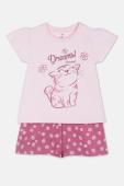 Πυτζάμα κορίτσι "Dreams cat" ροζ