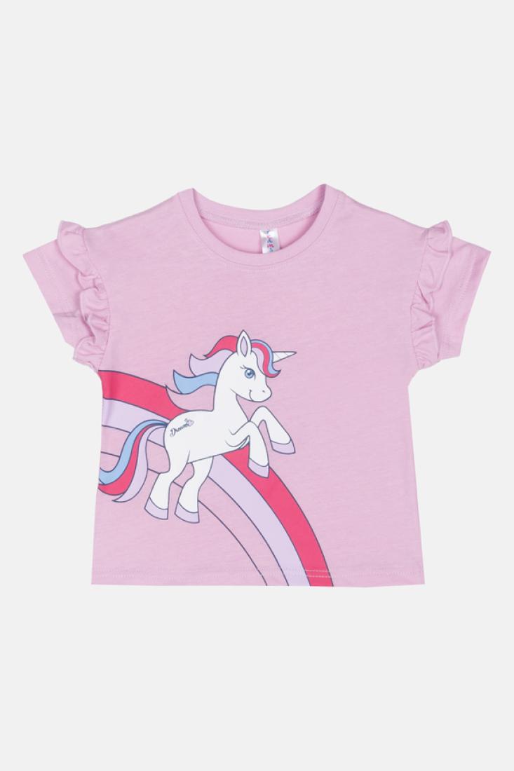 Πυτζάμα κορίτσι "Rainbow unicorn" λιλά
