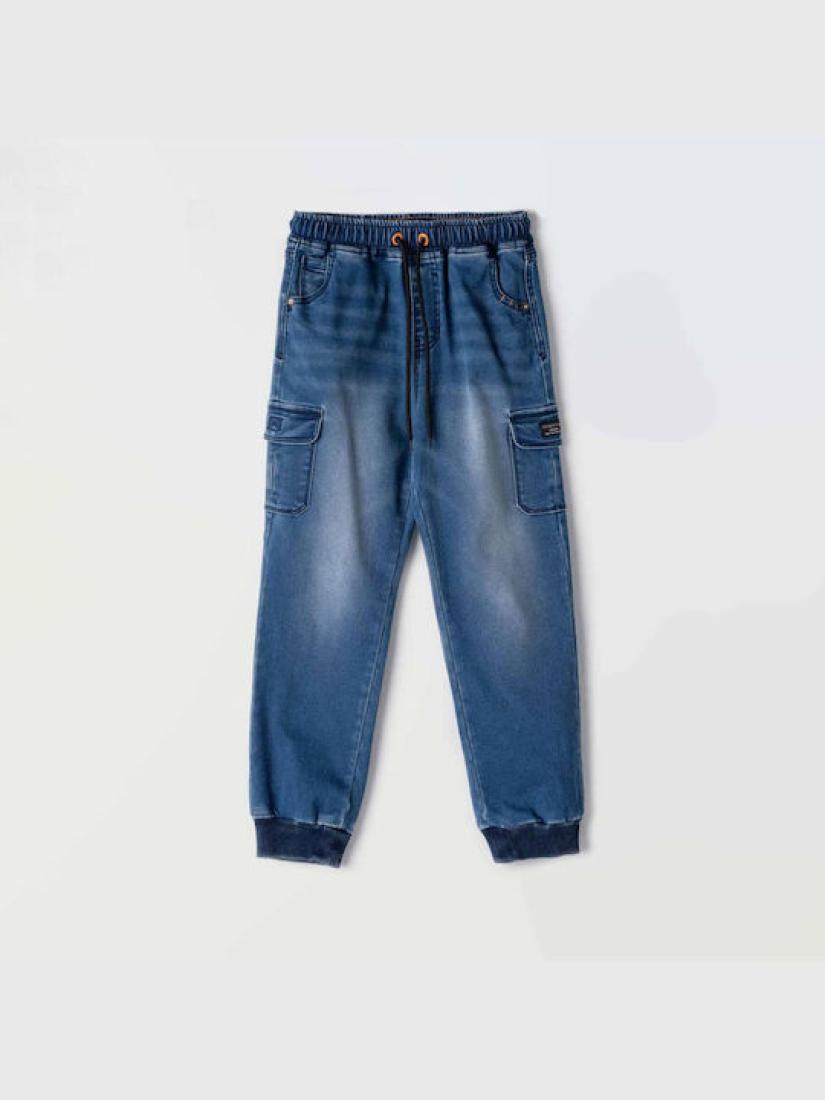 Παντελόνι τζιν cargo αγόρι "Cargo Jogger" μπλε