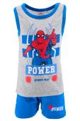 Σετ βερμούδα αγόρι "Power spiderman" γκρι μελανζέ 