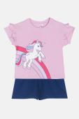 Πυτζάμα κορίτσι "Rainbow unicorn" λιλά