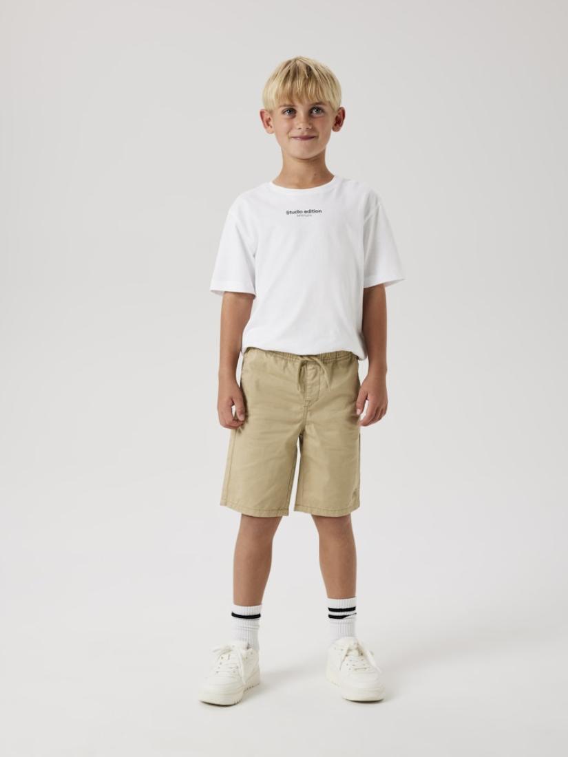  Βερμούδα υφασμάτινη αγόρι "Twill shorts" μπεζ