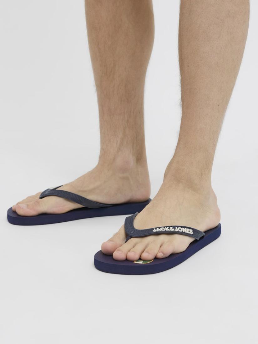 Σαγιονάρες flip flop ανδρικές "Palm print" μπλε