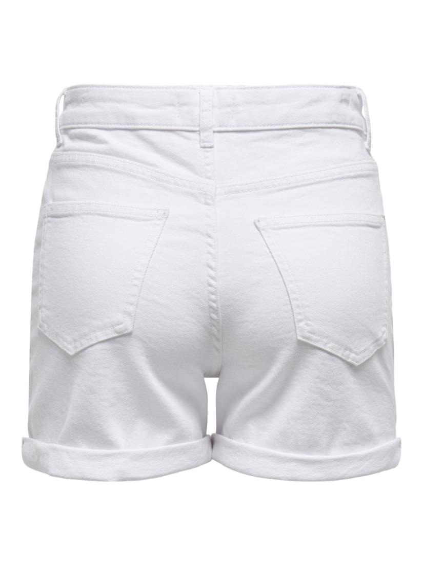 Σορτς τζιν γυναικείο "White denim" λευκό