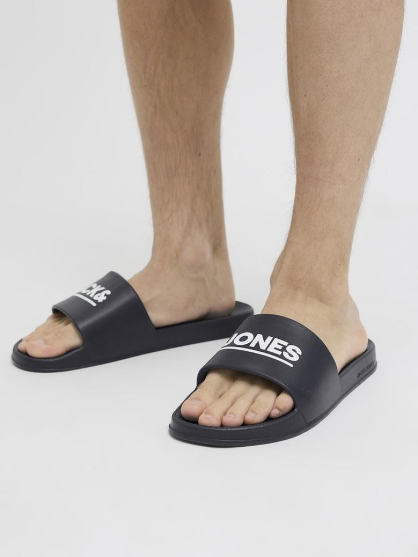 Παντόφλες slides ανδρικές "JACK & JONES" μαύρες