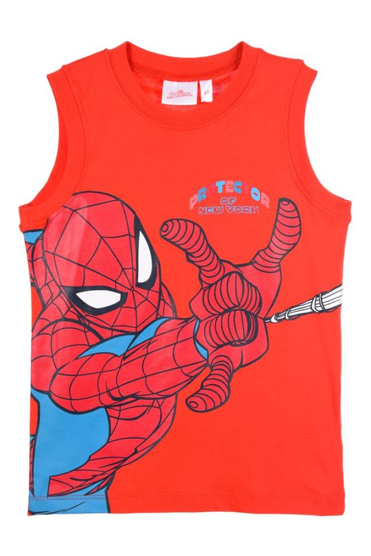 Μπλούζα αμάνικη αγόρι "Spider man protector" κόκκινη