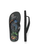  Σαγιονάρες flip flop ανδρικές "Palm print" μαύρες