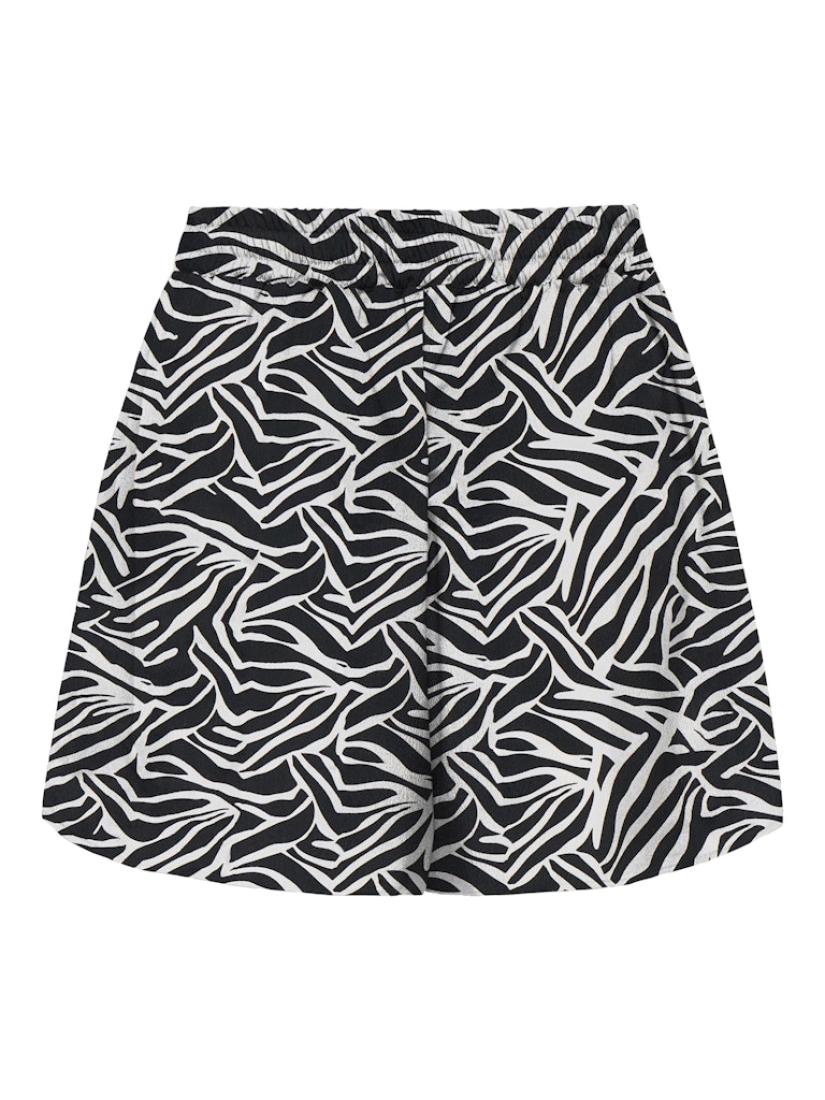 Σορτς υφασμάτινο γυναικείο "Jasmin shorts" μαύρο-λευκό