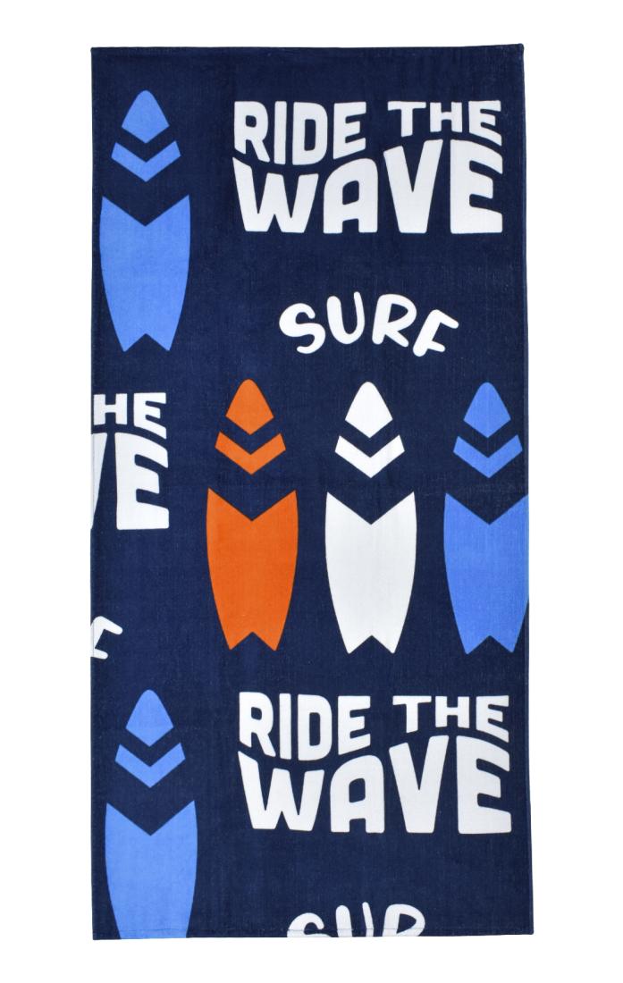 Πετσέτα θαλάσσης αγόρι "Ride the wave" (70X140)
