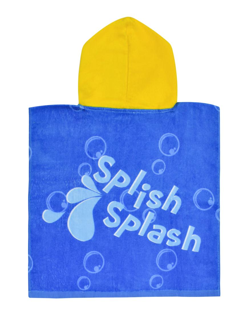 Poncho κορίτσι "Splish splash" μπλε 50χ100
