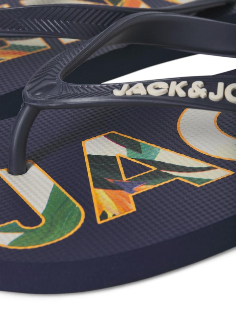 Σαγιονάρες flip flop ανδρικές "Palm print" μπλε