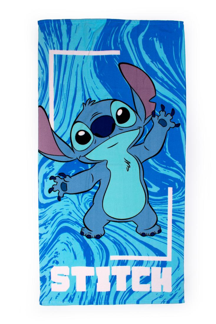 Πετσέτα θαλάσσης αγόρι "Stitch happy" γαλάζιο  70x140