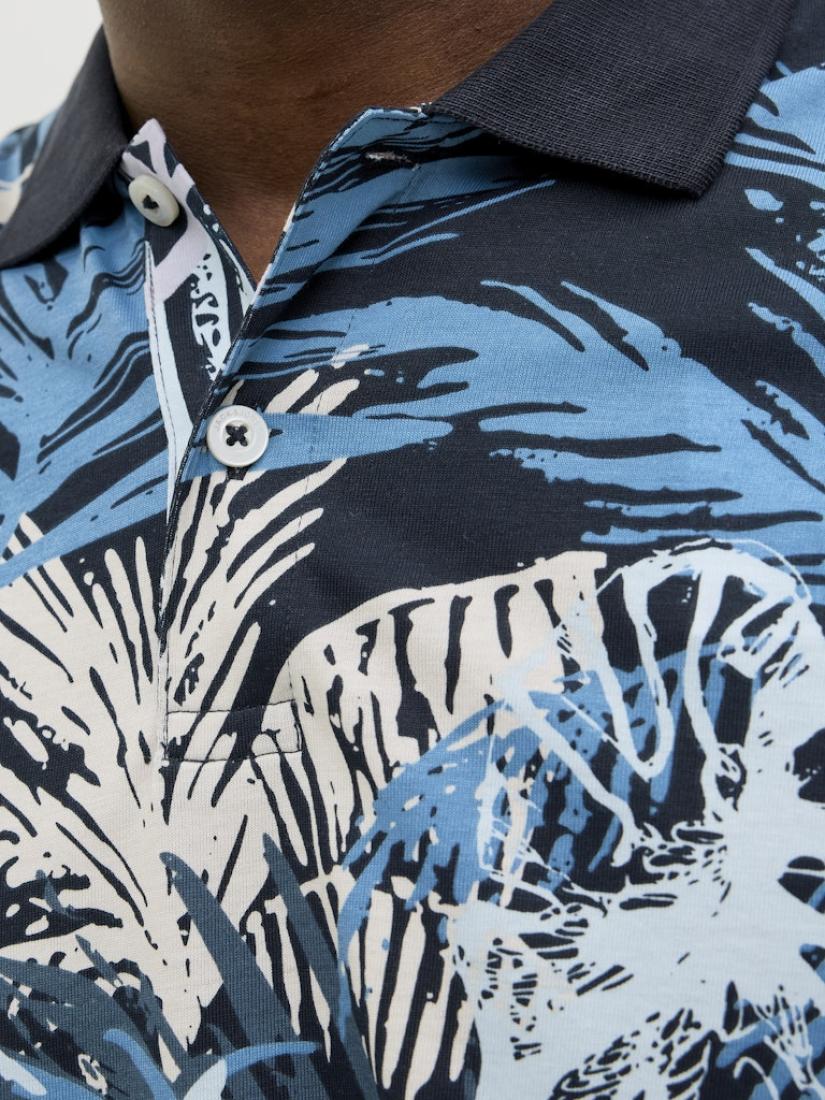 Μπλούζα κοντομάνικη ανδρική polo "Hawaii" μπλε