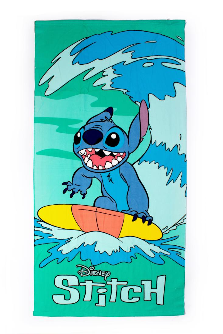  Πετσέτα θαλάσσης αγόρι "Stitch surf" μέντα 70x140