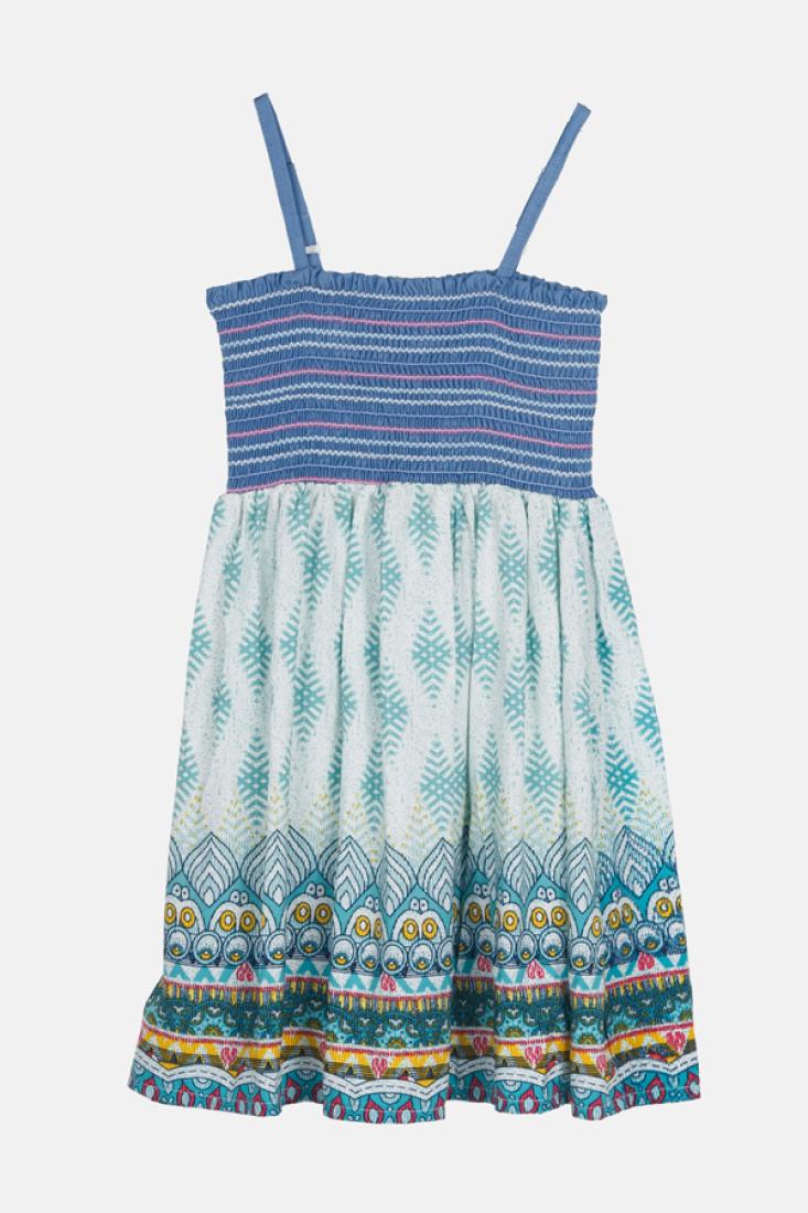 Φόρεμα κορίτσι "Ethnic" μπλε