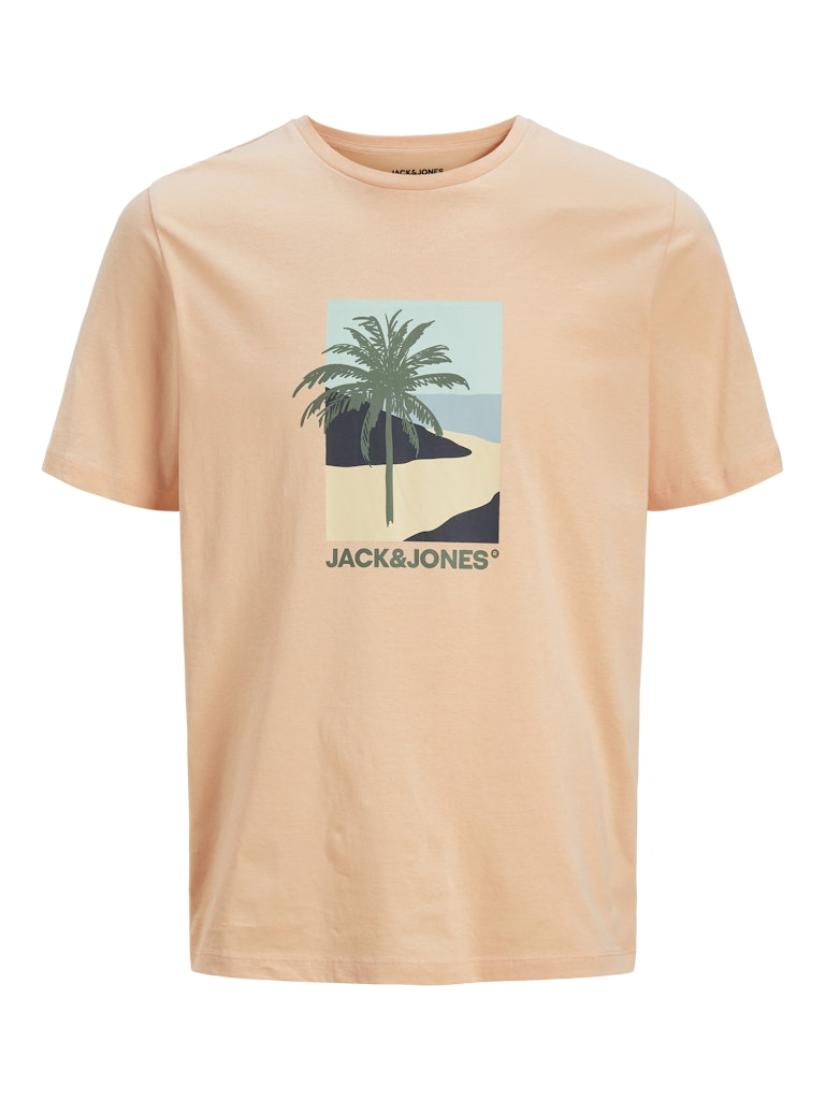 Μπλούζα κοντομάνικη ανδρική "Peach parfait" σομόν