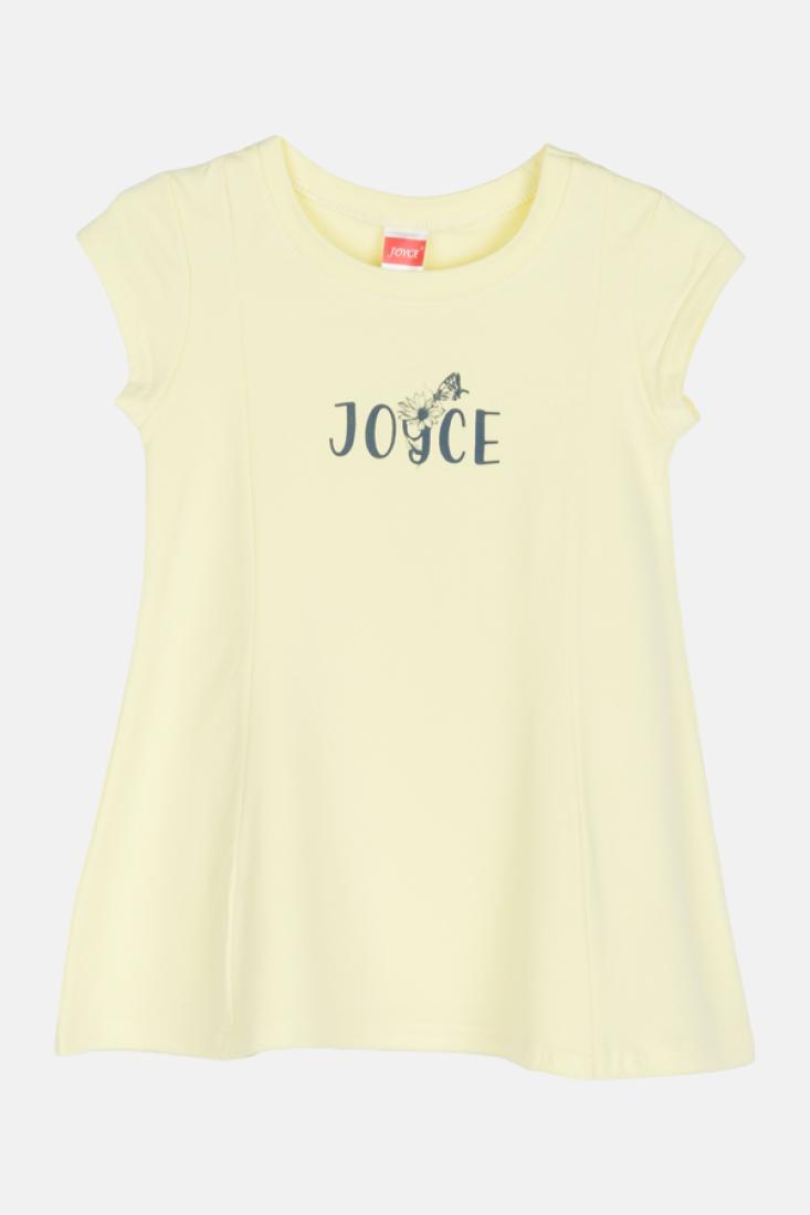 Φόρεμα κοντομάνικο κορίτσι "Cute Joyce" κίτρινο