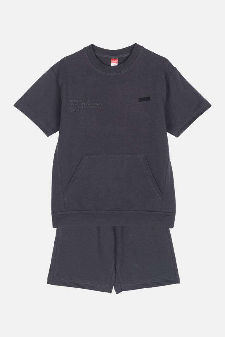  Σετ βερμούδα αγόρι "Stylish clothing" γκρι