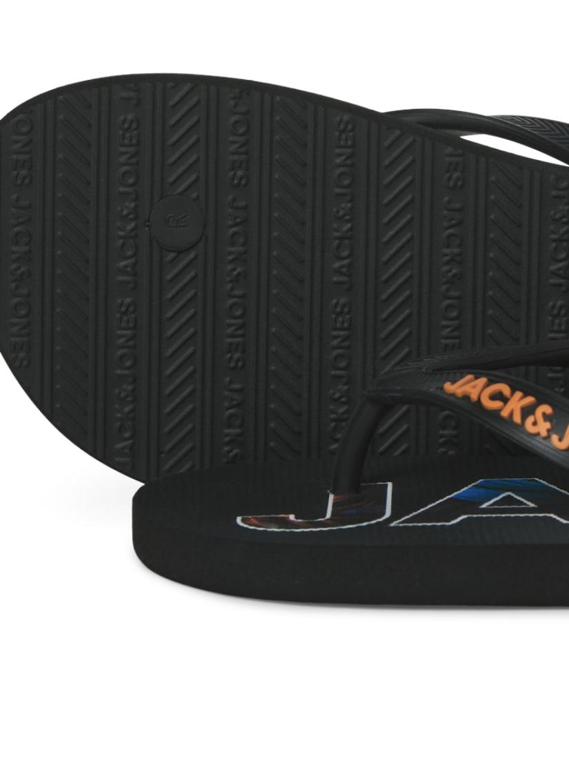  Σαγιονάρες flip flop ανδρικές "Palm print" μαύρες
