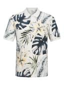 Μπλούζα κοντομάνικη ανδρική polo "Hawaii" εκρού