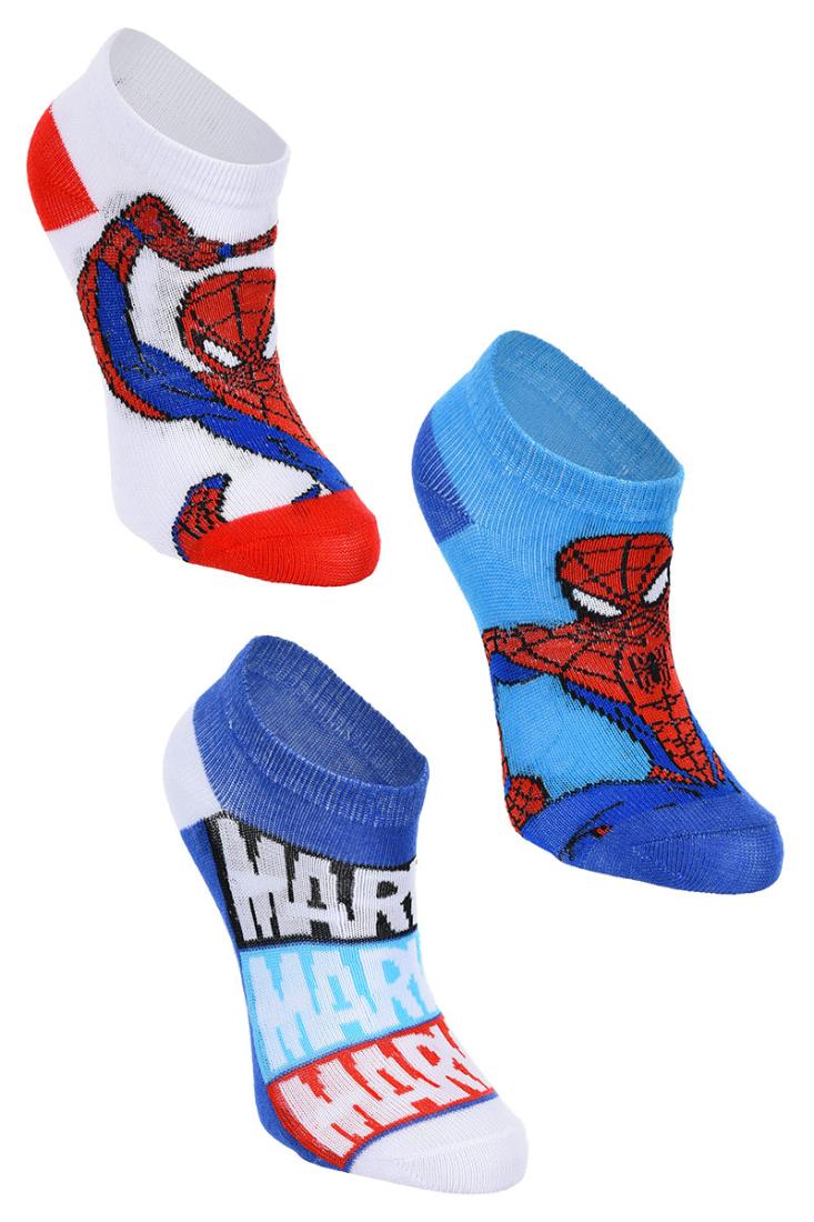 Σετ 3 ζευγάρια κάλτσες αγόρι "Spiderman" λευκό