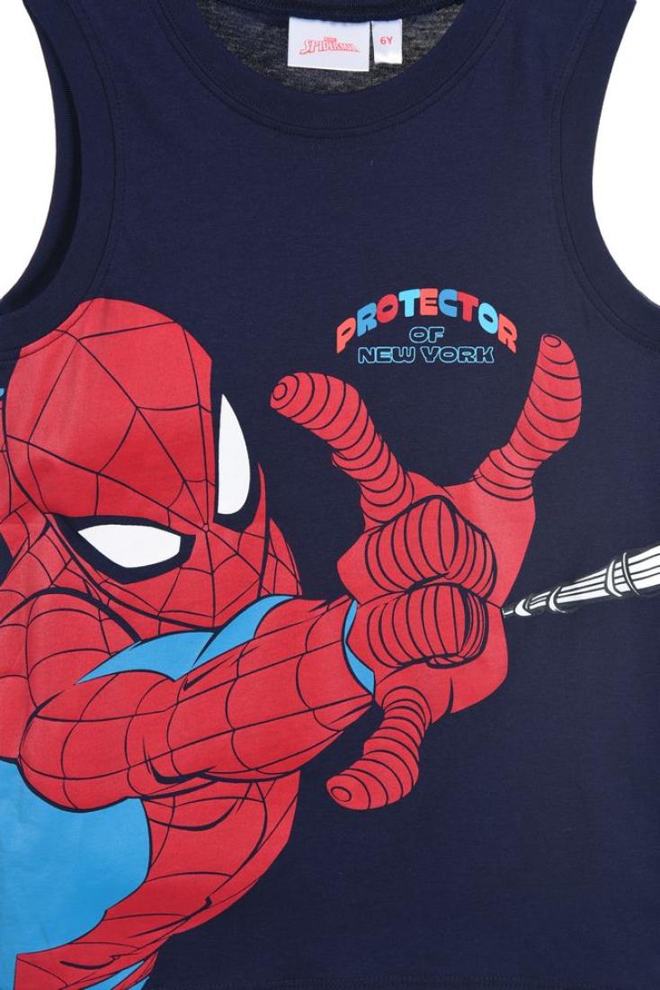 Μπλούζα αμάνικη αγόρι "Spider man protector" μπλε