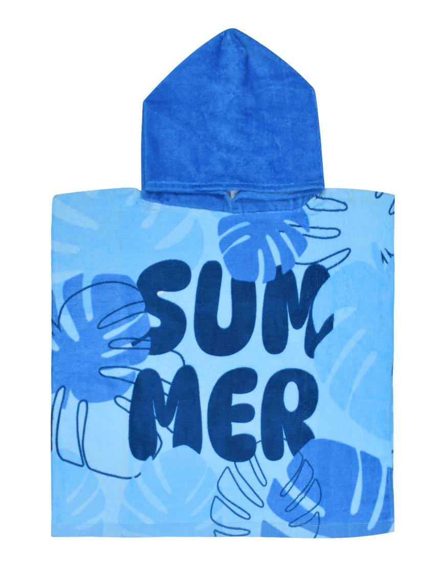 Poncho αγόρι "Summer" μπλε 50χ100