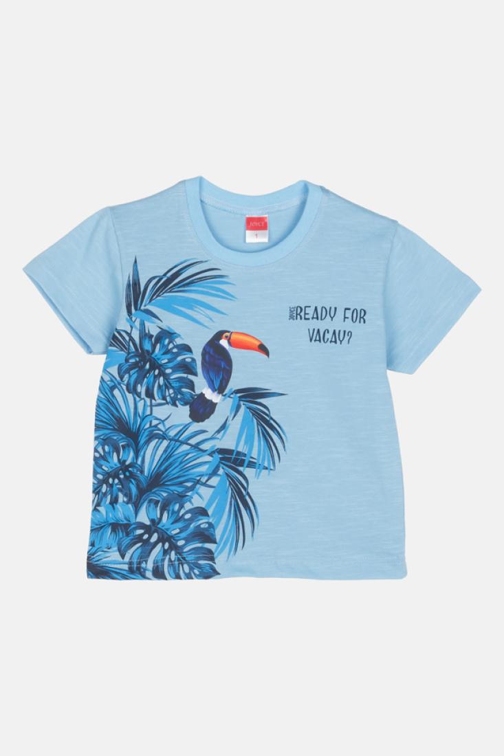 Σετ βερμούδα αγόρι "Ready for Vacay" γαλάζιο