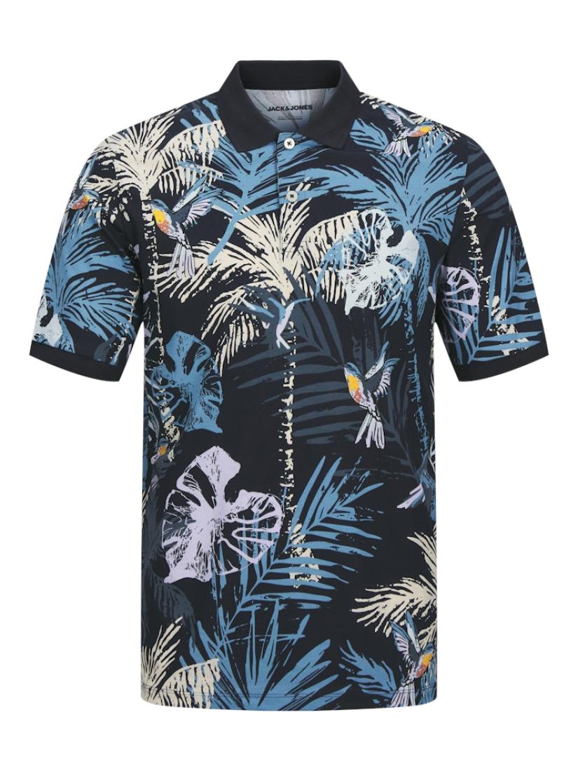 Μπλούζα κοντομάνικη ανδρική polo "Hawaii" μπλε